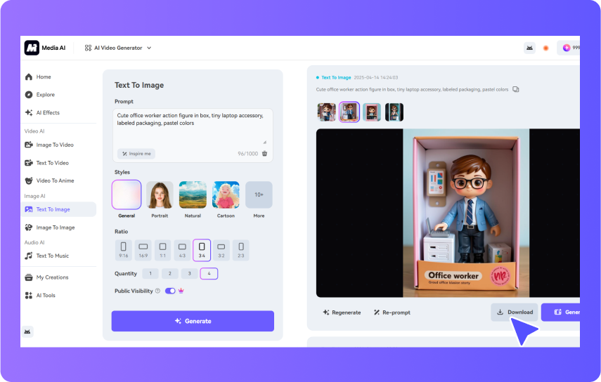 generate your action figure photos