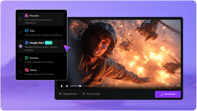 Step 3: download runway ai generated video